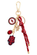 Arkansas Razorbacks Cluster Bag Charm in Crimson