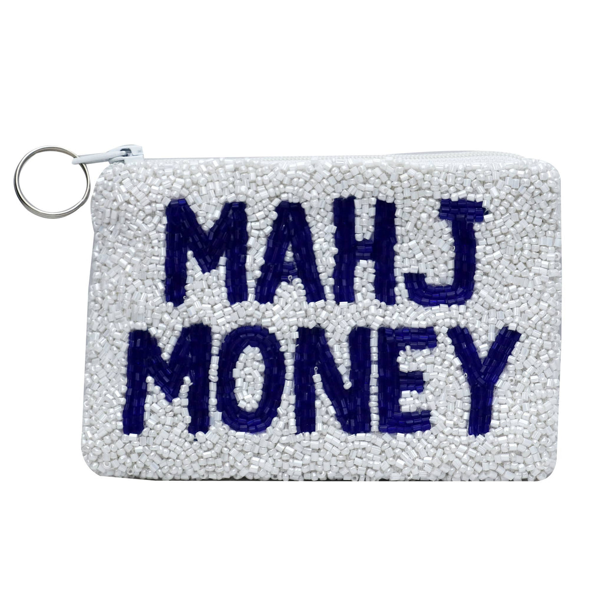 Beaded Mahj Money Coin Purse