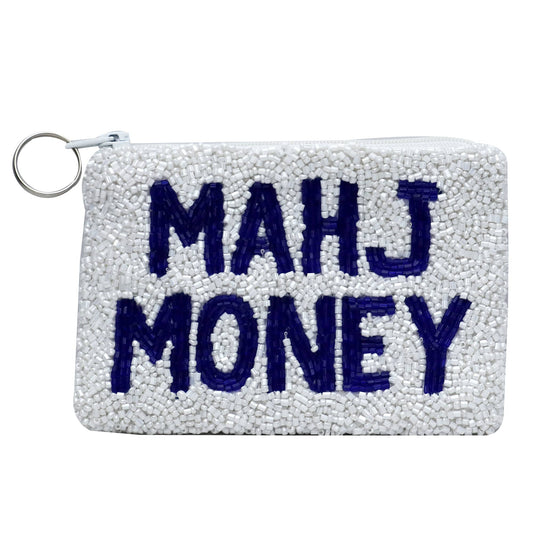 Beaded Mahj Money Coin Purse