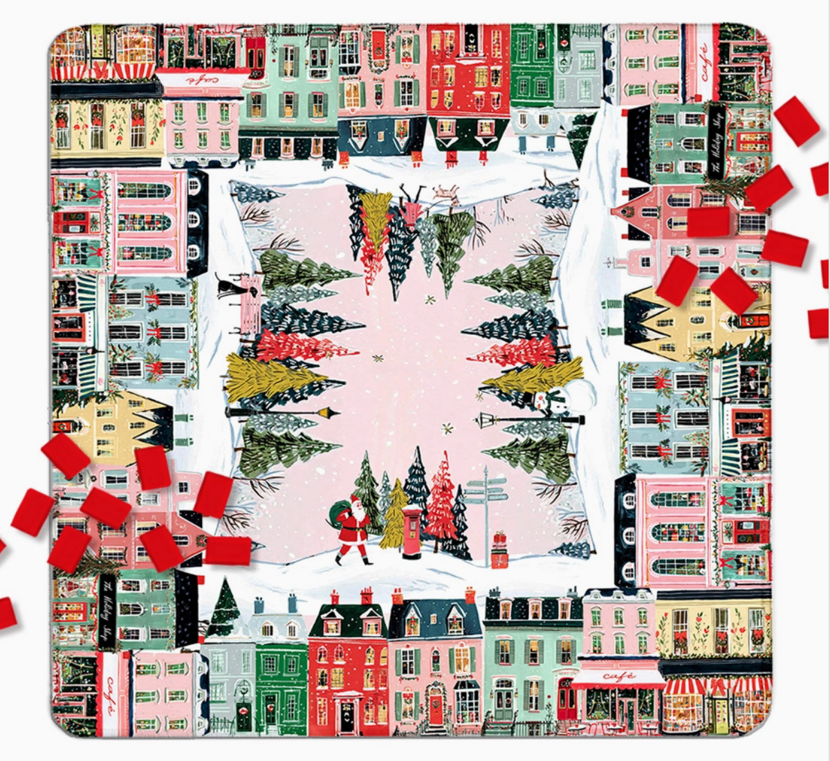 Mahjong Mat 31", Neoprene, Holiday, Christmas, Winter