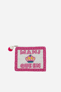 Mahj Queen Beaded Coin Pouch