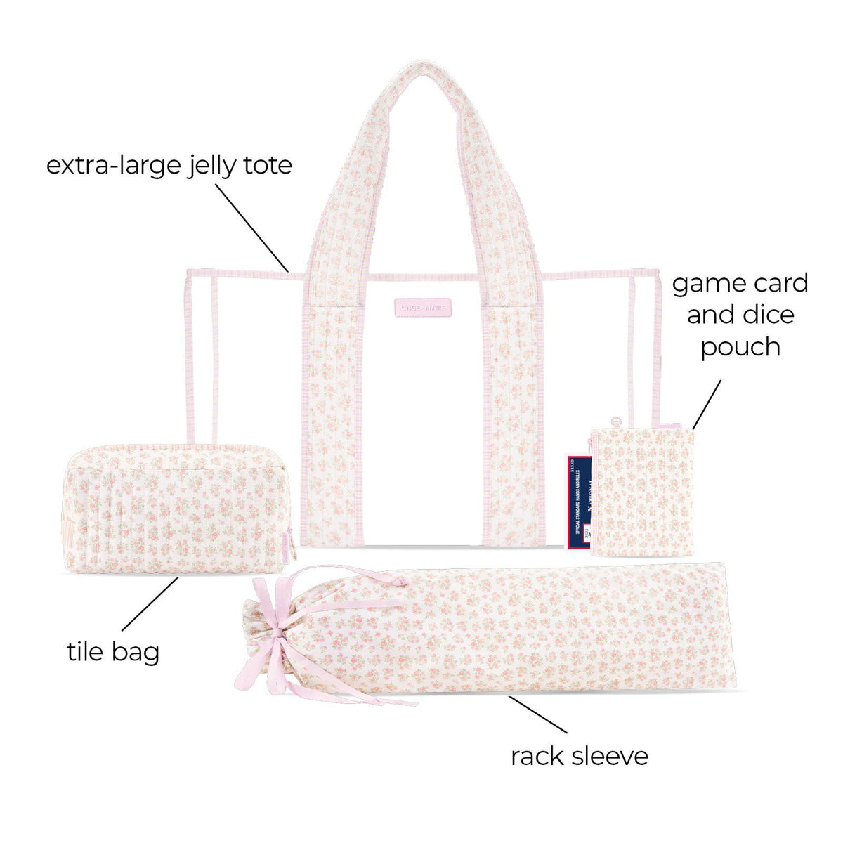 Case-Mate Mahjong Jelly Tote Set